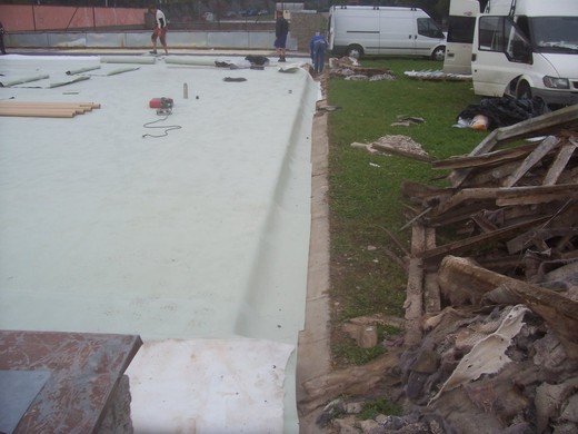 Foto oprava izolace střechy